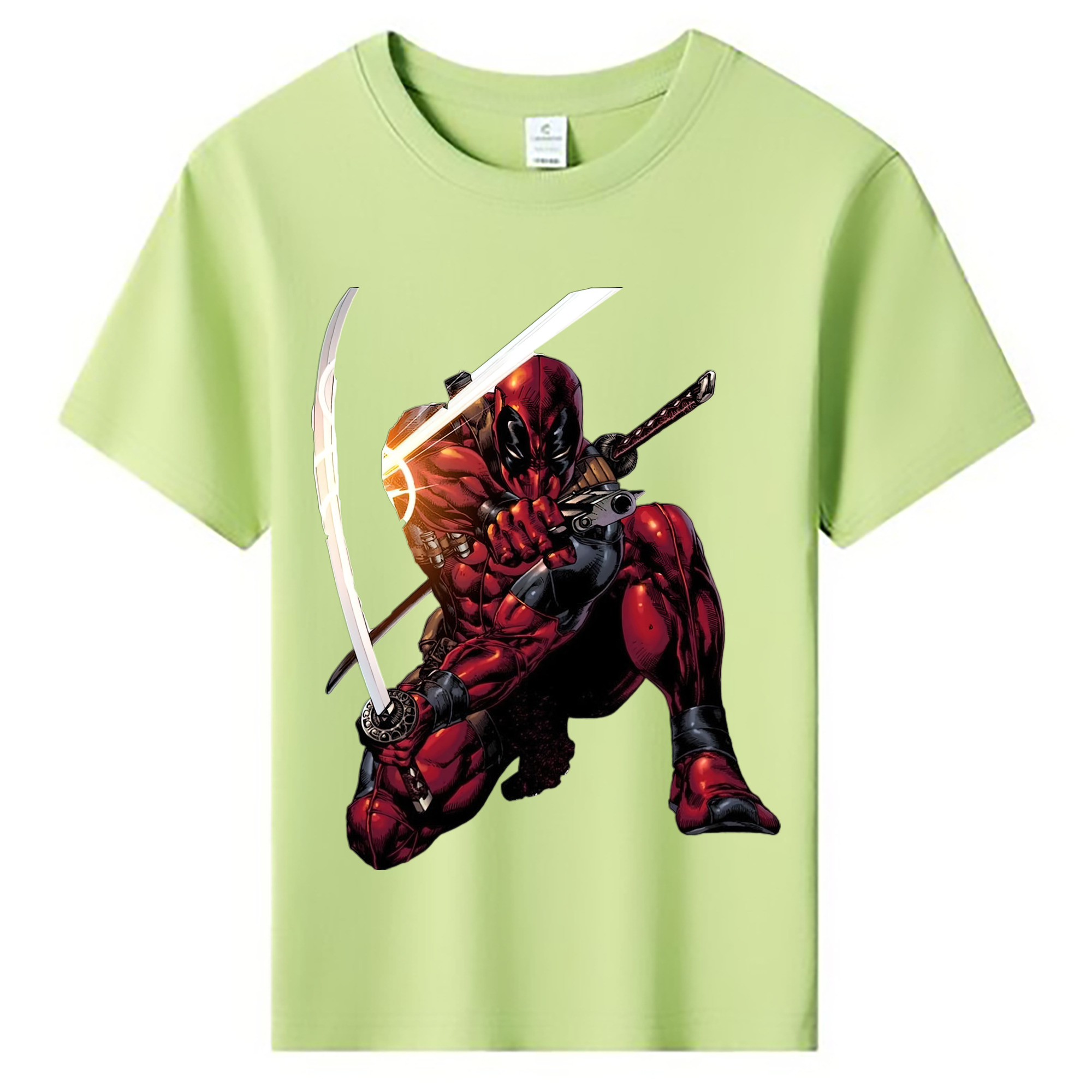 （画像用） Deadpool デッドプール 綿100％キッズTシャツ（フロントプリント）